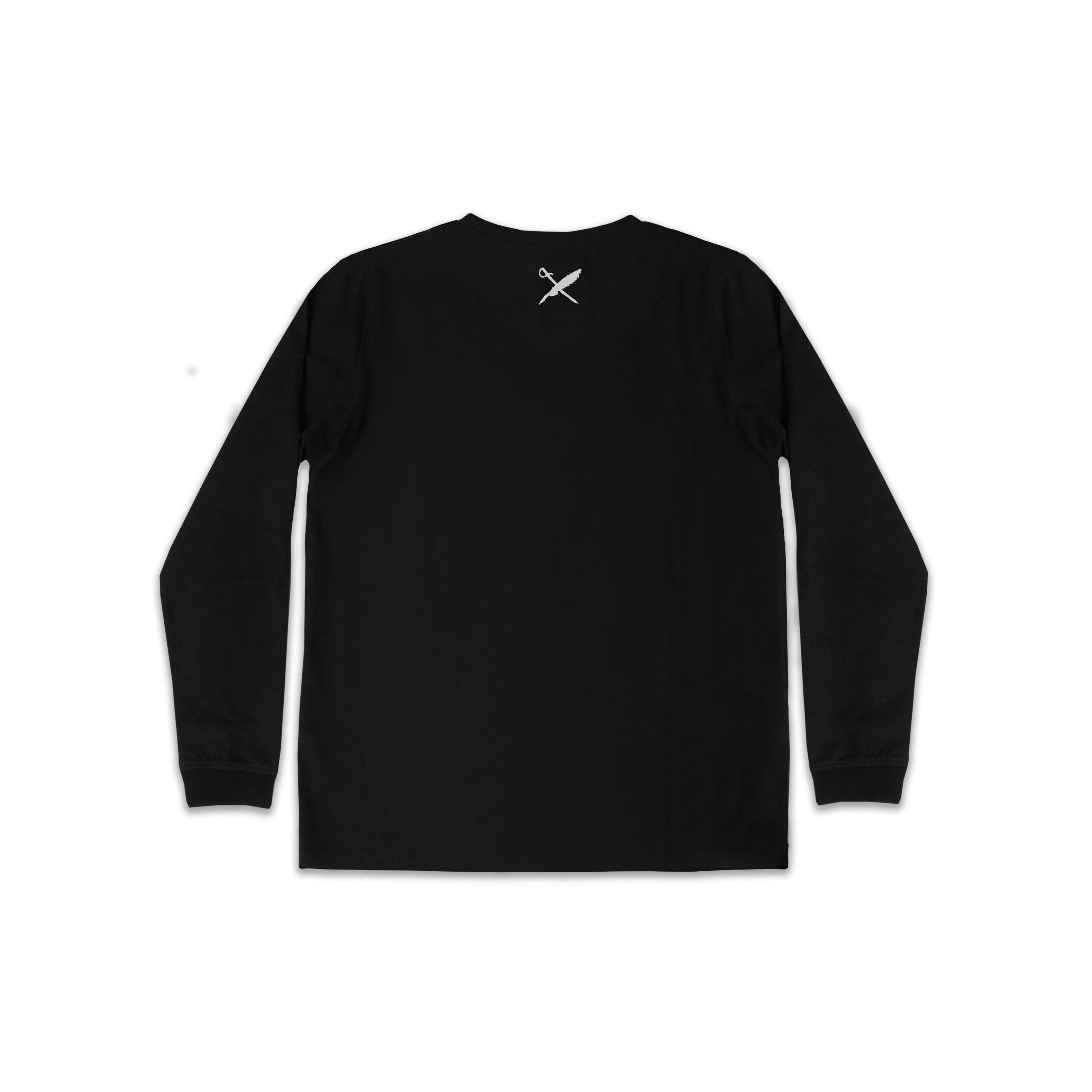 No Poverty Unisex Long Sleeve Tee in Black.