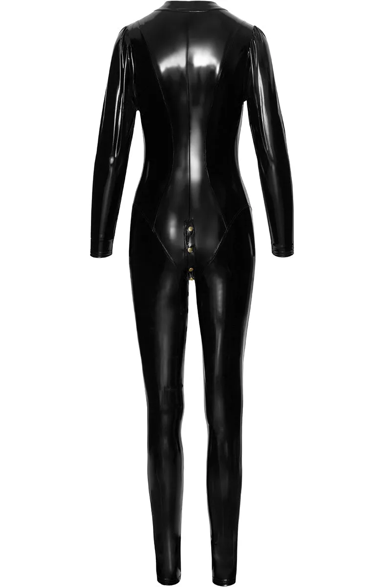 Noir Handmade Long Button Catsuit