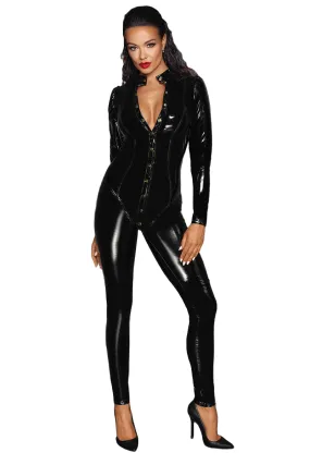 Noir Handmade Long Button Catsuit