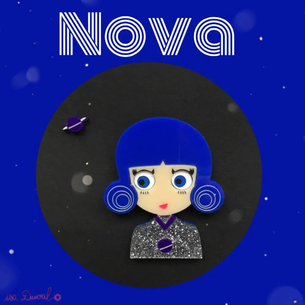 NOVA Acrylic Brooch, Limited & numbered edition from Outer Space