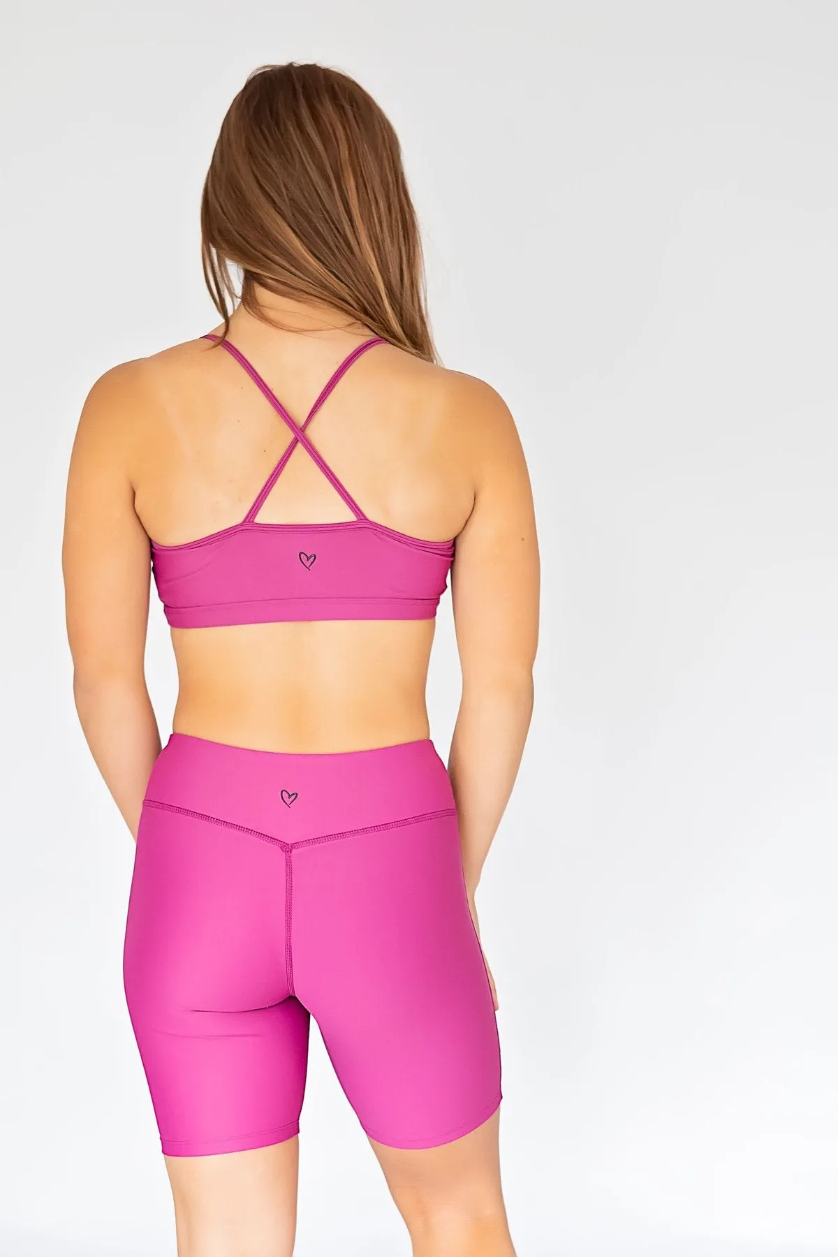 Oh La La - The Twist Top and Bike Shorts set  - Deep Orchid -FINAL SALE