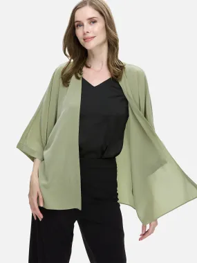 Olive Silk Relax Cardigan