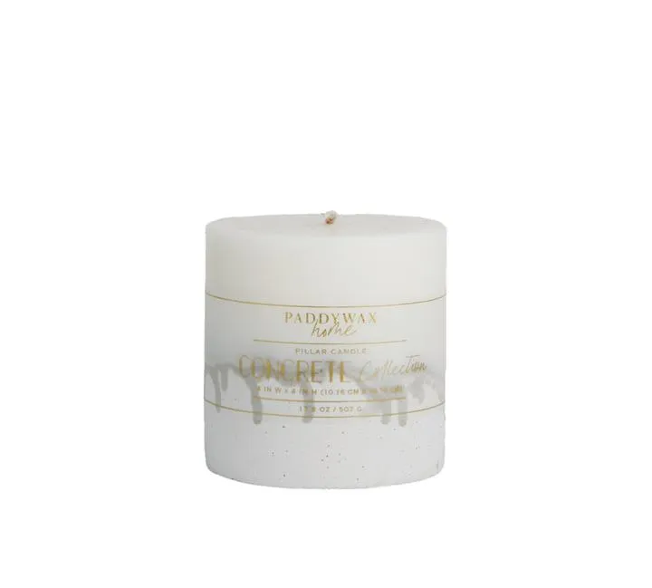 Ombre Concrete Pillar Unscented Candle