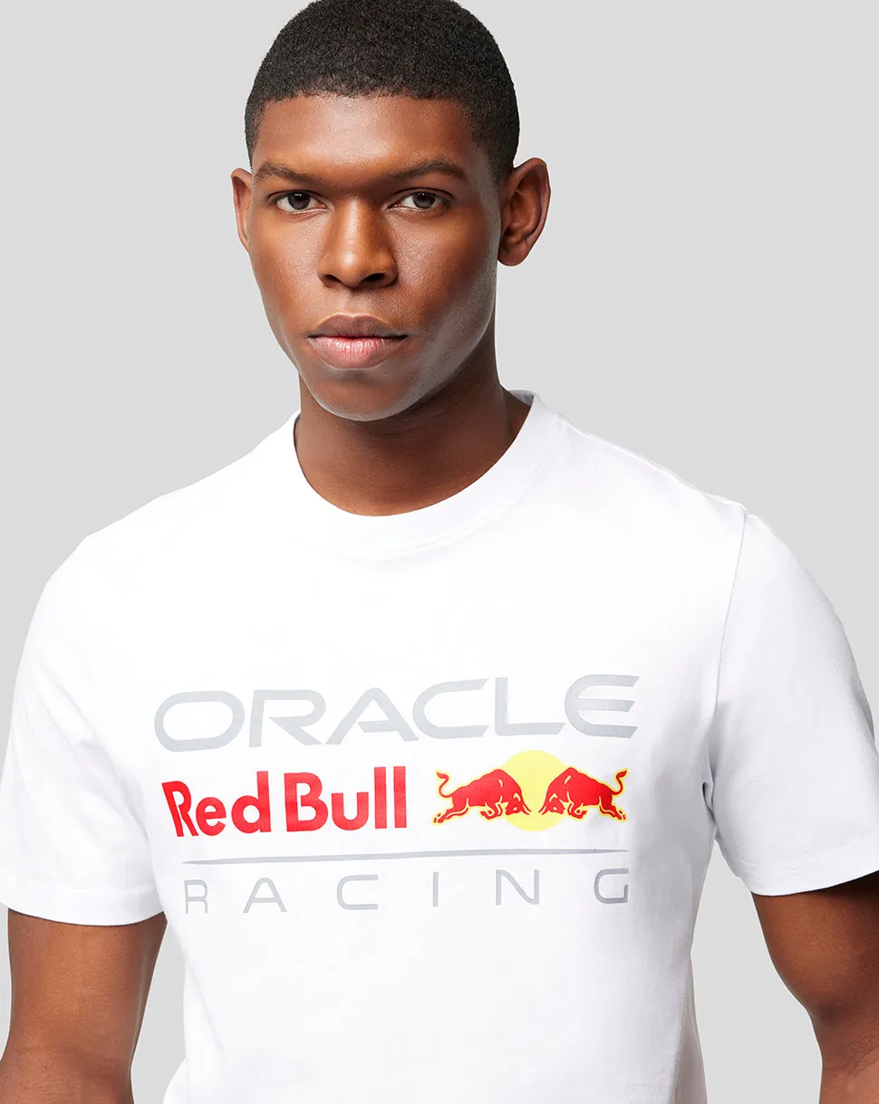 ORACLE RED BULL RACING UNISEKS T-SHIRT MET LOGO - WIT