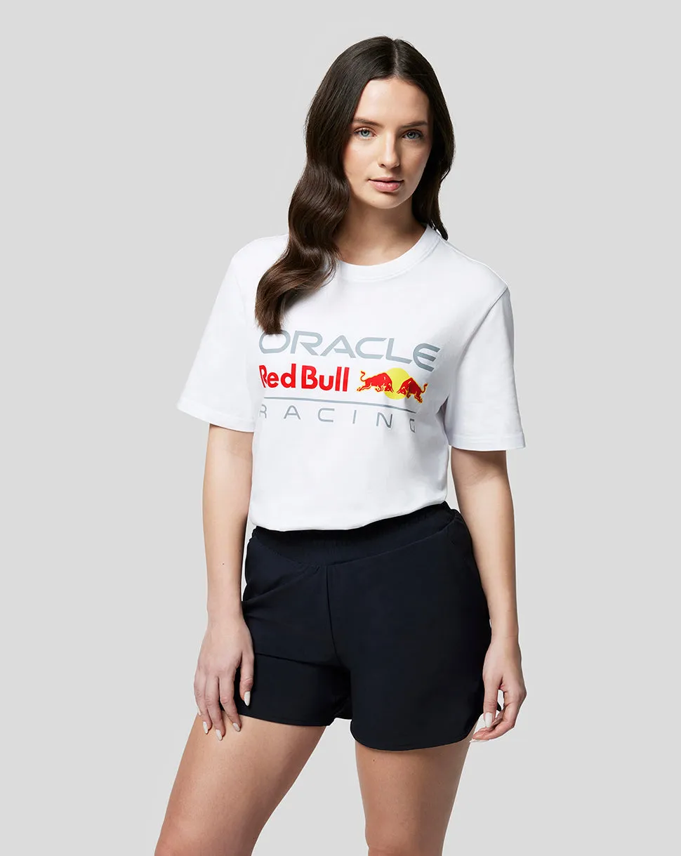 ORACLE RED BULL RACING UNISEKS T-SHIRT MET LOGO - WIT