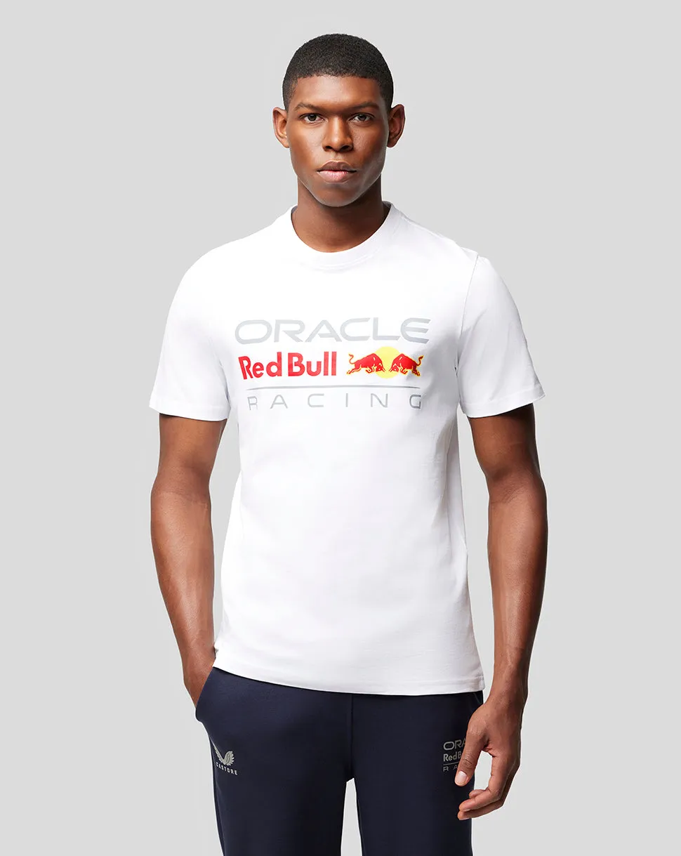 ORACLE RED BULL RACING UNISEKS T-SHIRT MET LOGO - WIT