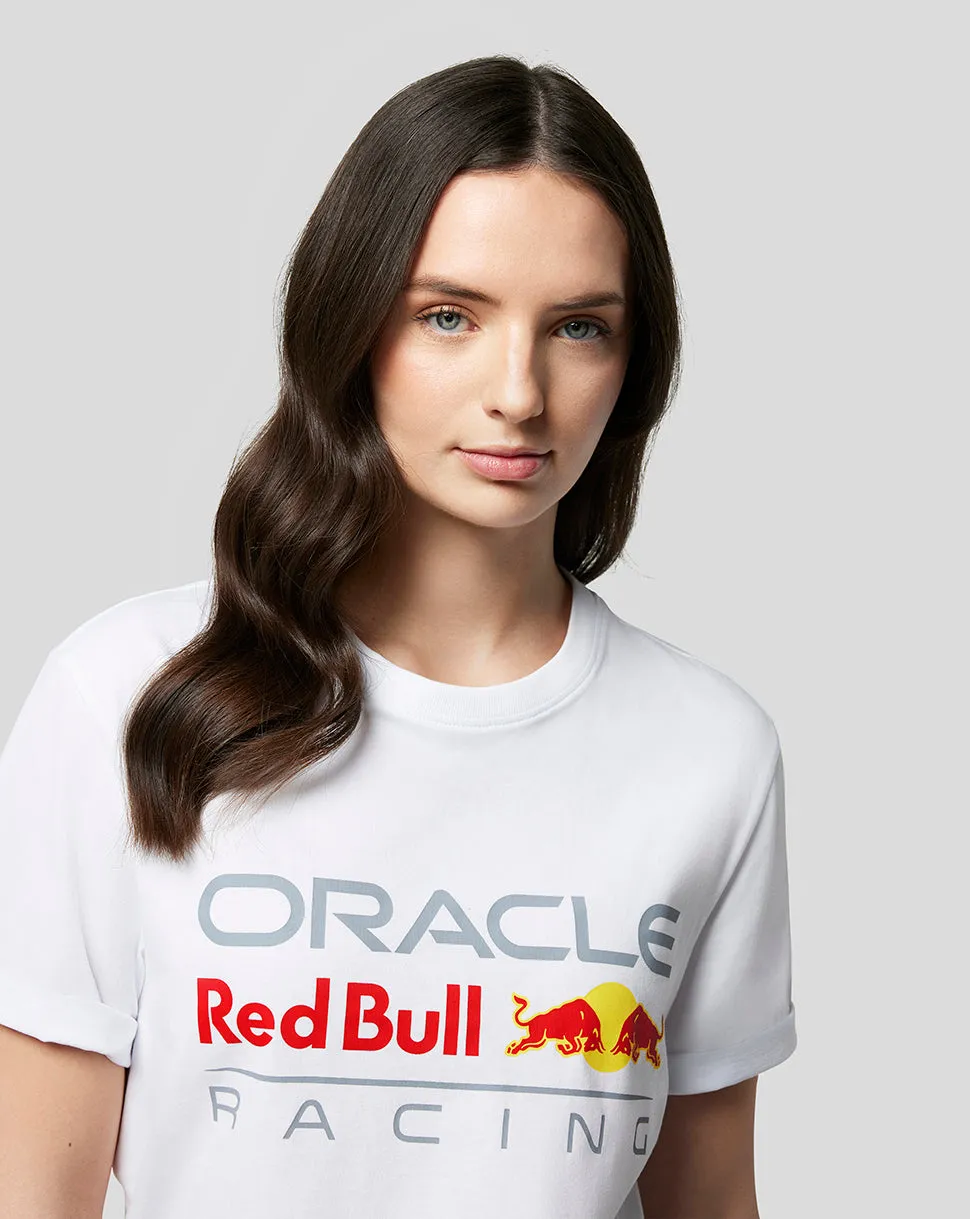 ORACLE RED BULL RACING UNISEKS T-SHIRT MET LOGO - WIT