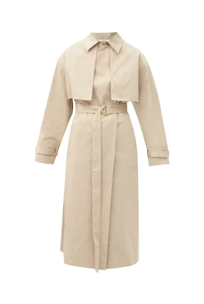 Organic Cotton-blend Trench Coat