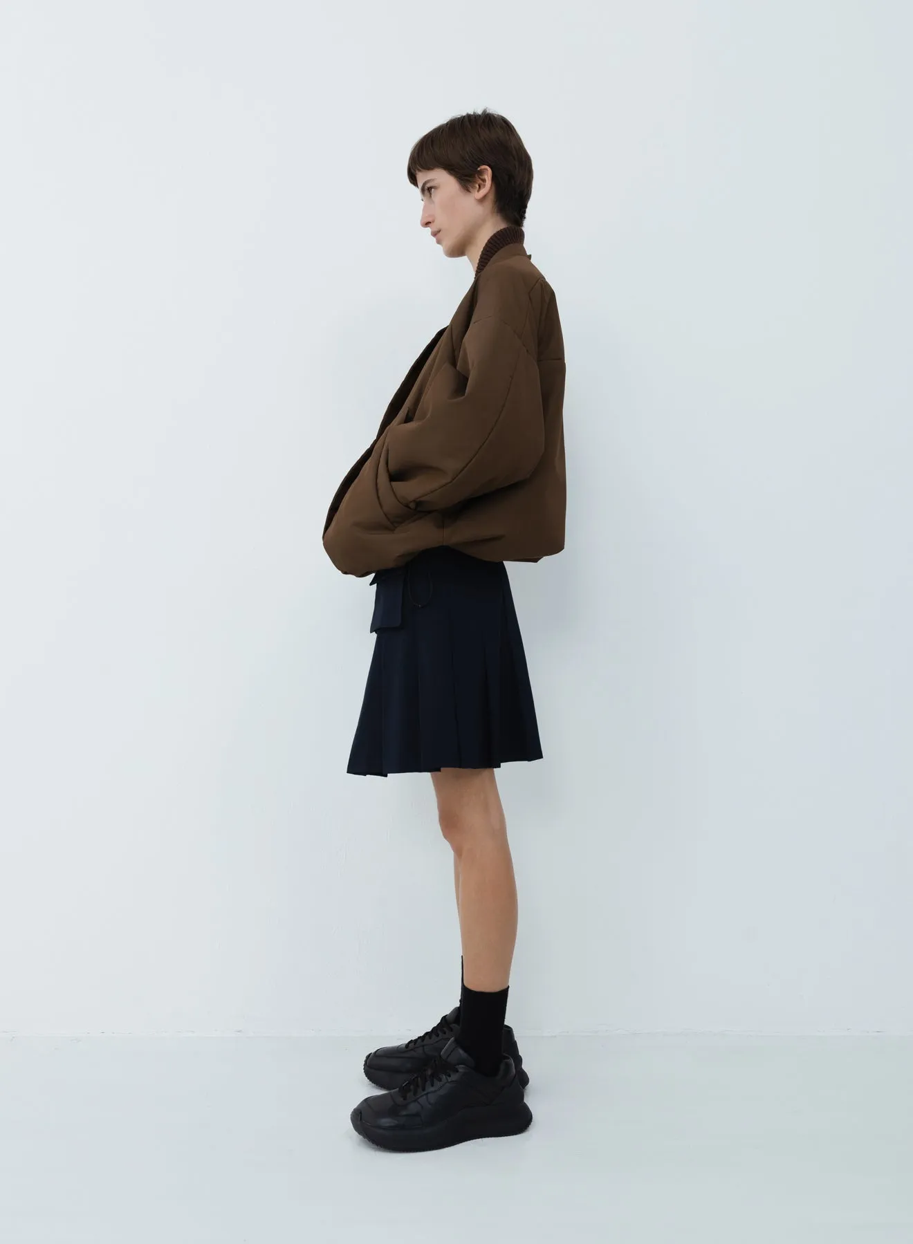 Oversized bomber nylon | breen