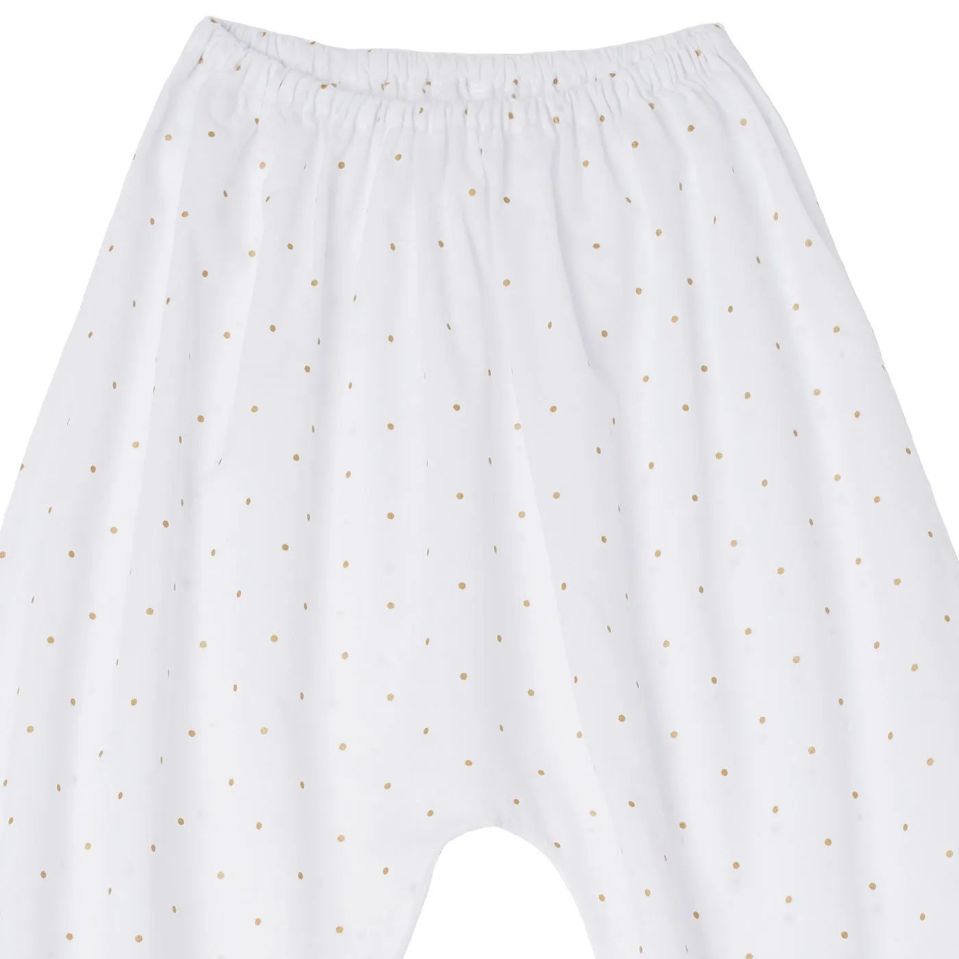 Pants Harem White polka-dots