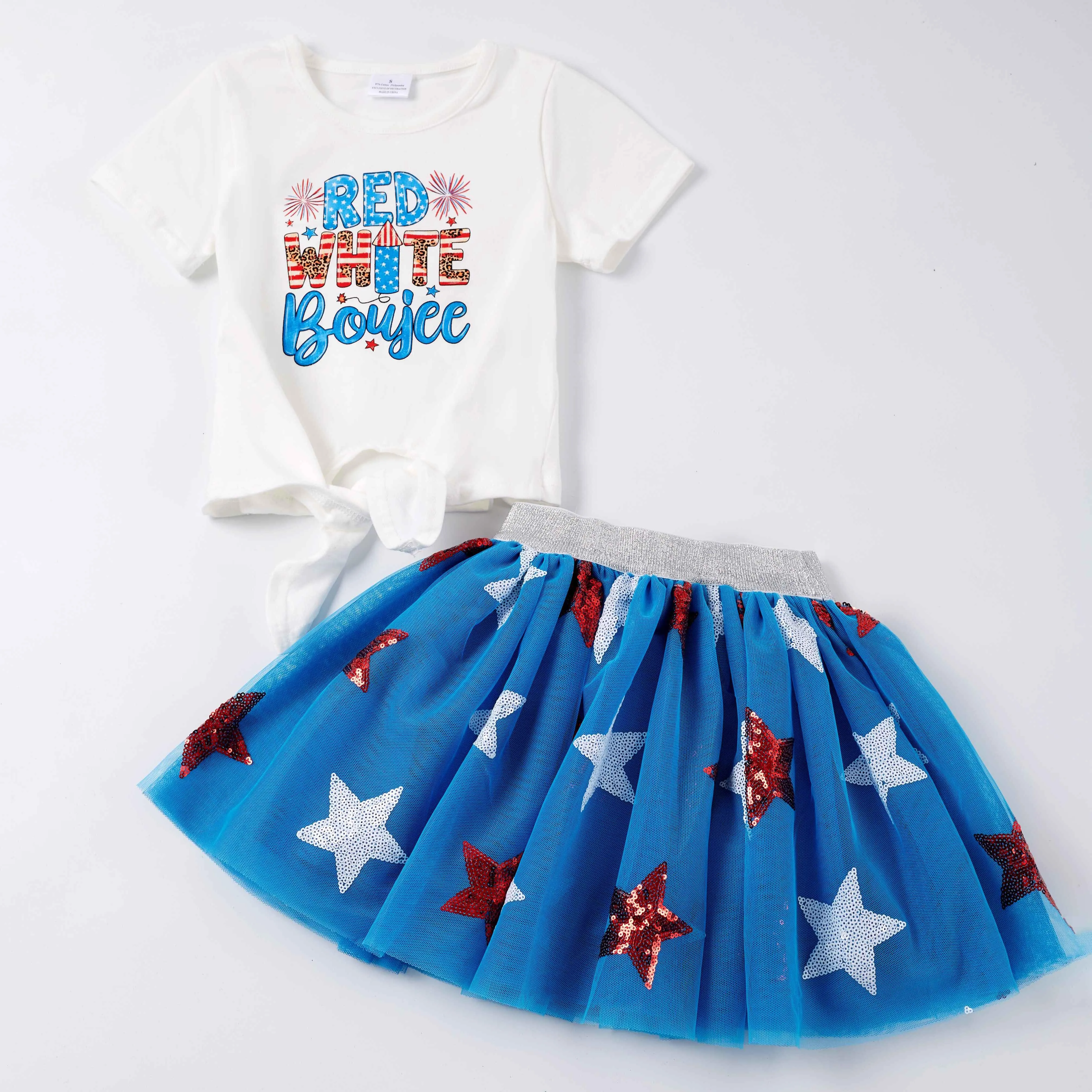 PATRIOTIC TOP & TUTU SKIRT (SEPARATES)