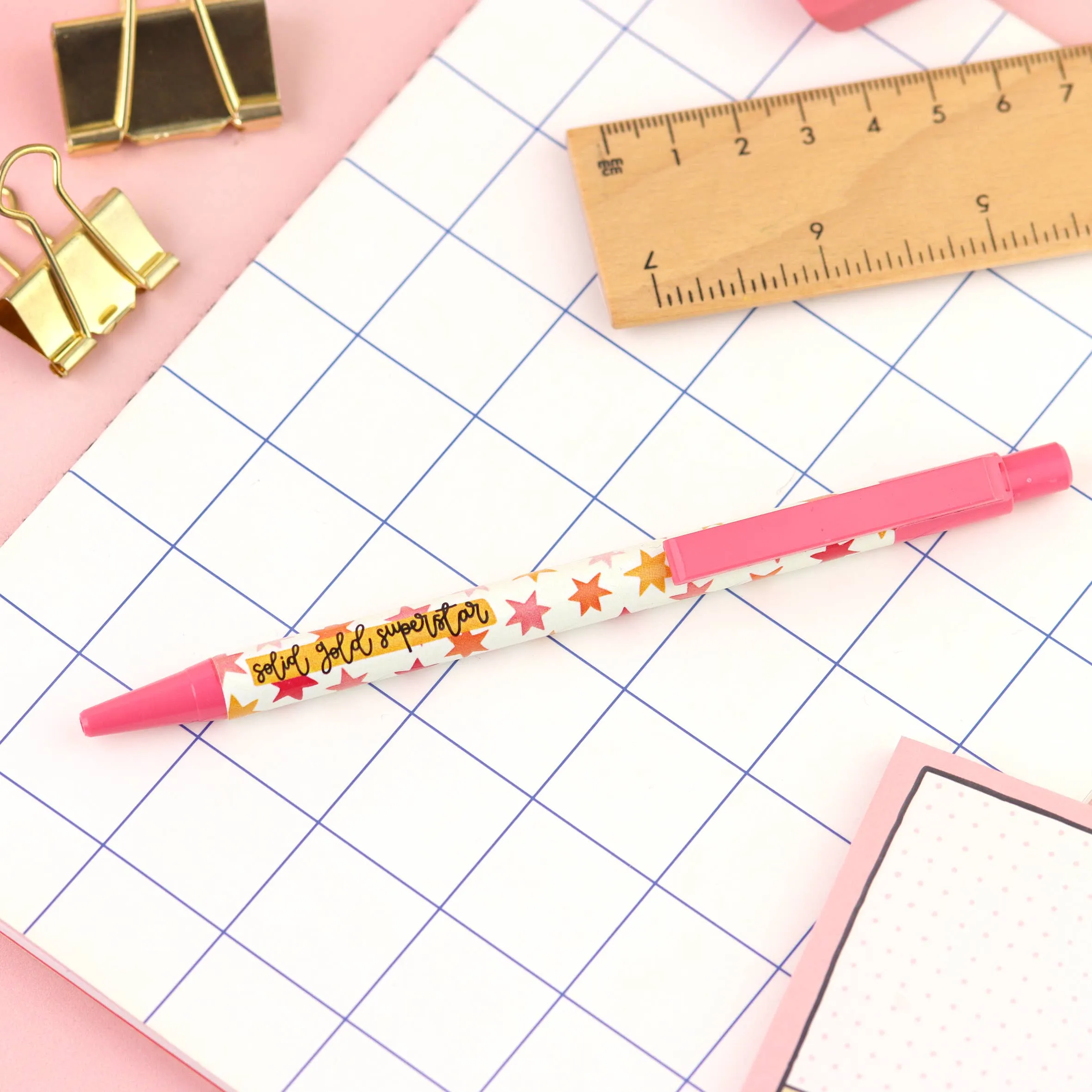 Pen - Solid Gold Superstar - Pink