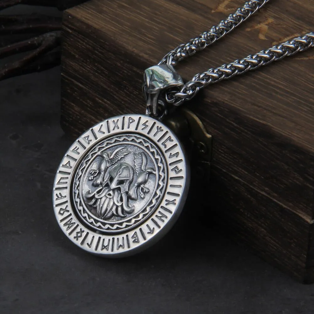 Pendentif en Argent Sterling 925 - La Puissance d'Odin