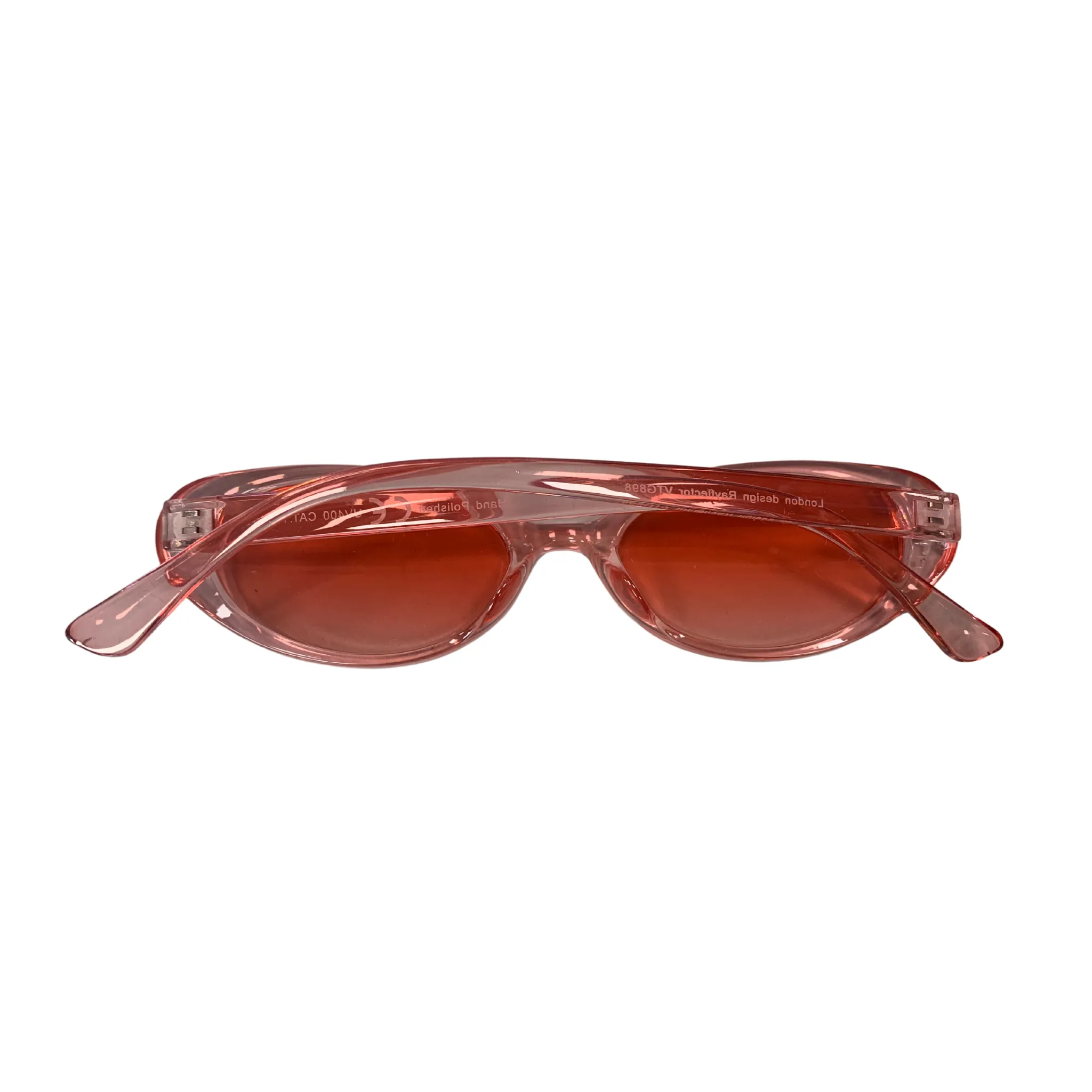 PINK ROUND OVAL VINTAGE STYLE 60s SUNGLASSES