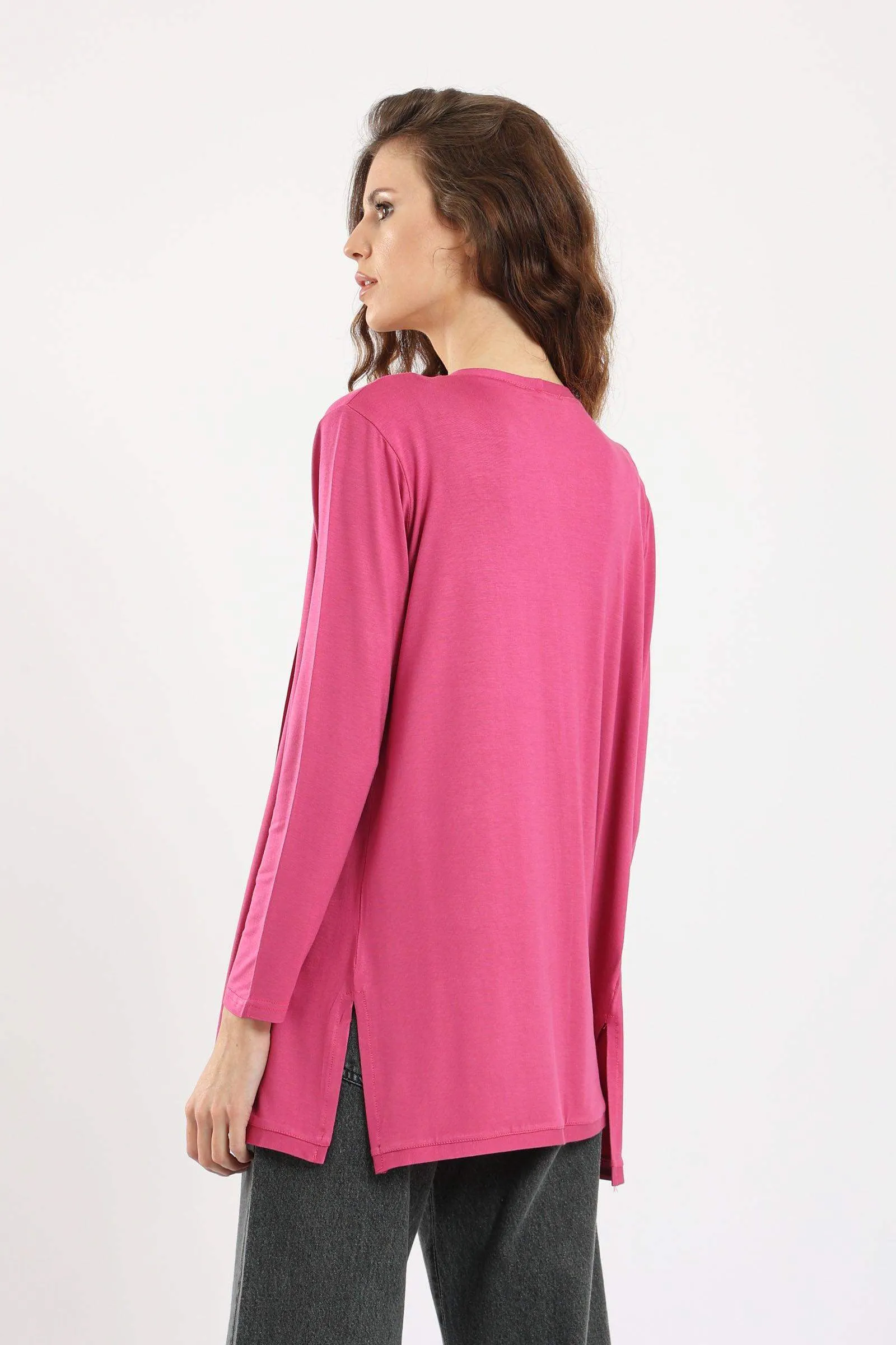 Plain Long Sleeves Cardigan