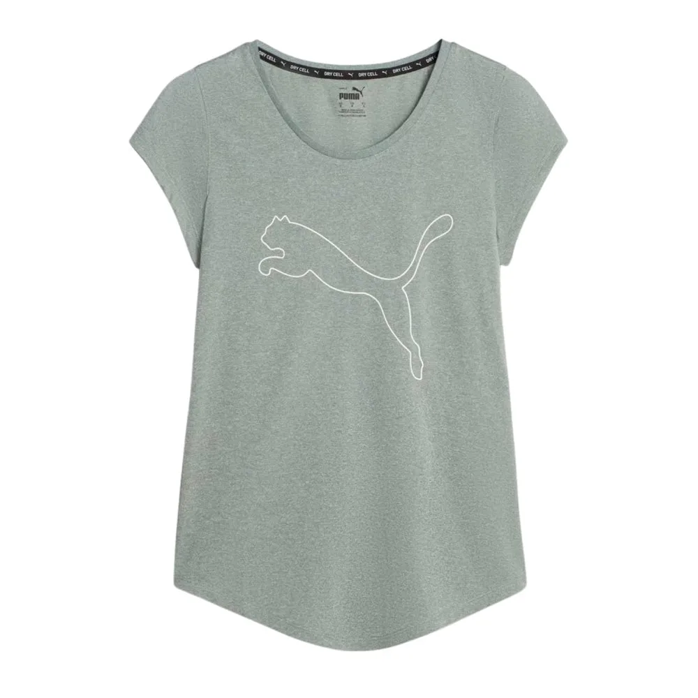 Playera Manga Corta Puma para Mujer Performance Heather Cat Tee Azul