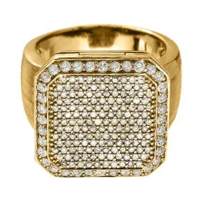 Poison Ring Grande Full Pavé Yellow Gold