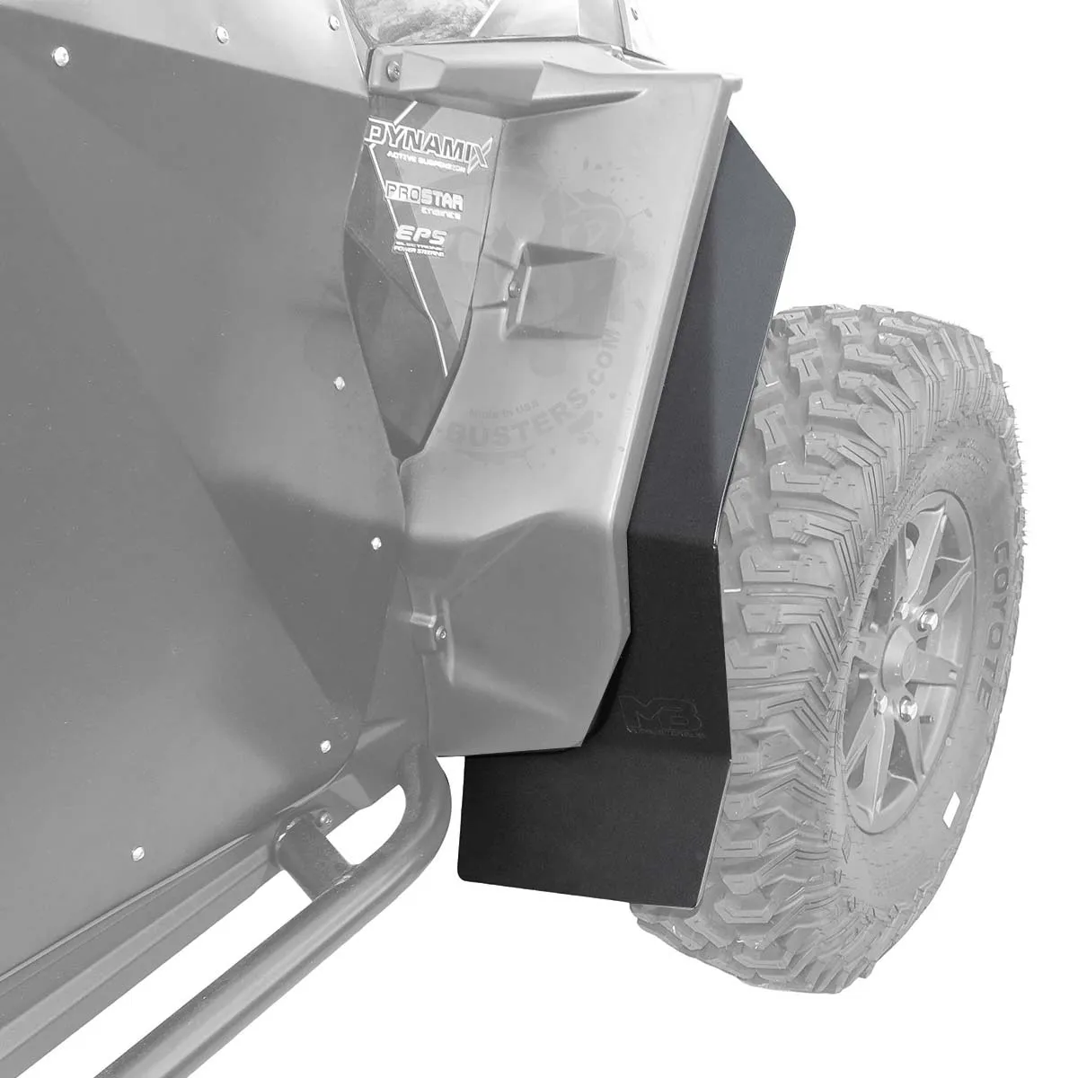 Polaris RZR XP Super Max Fender Extensions for SuperATV Fenders (For XP 1000, XP Turbo  or Turbo S)