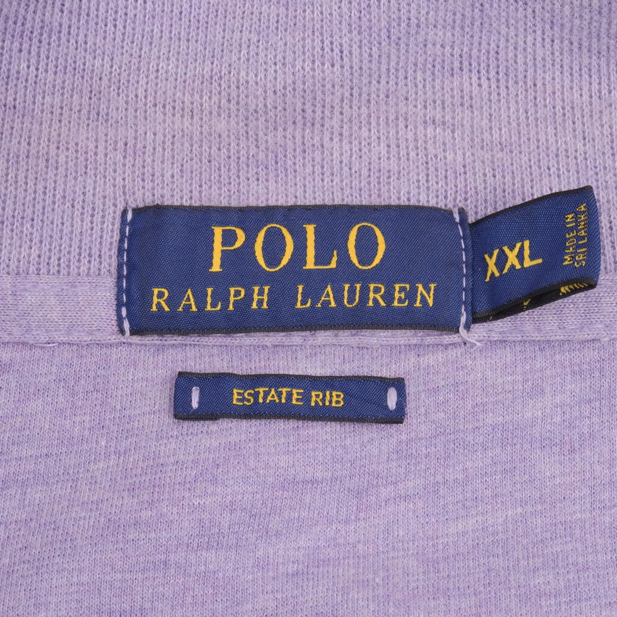 POLO RALPH LAUREN MAUVE QUARTER 1/4 ZIP SWEATER SIZE 2XL