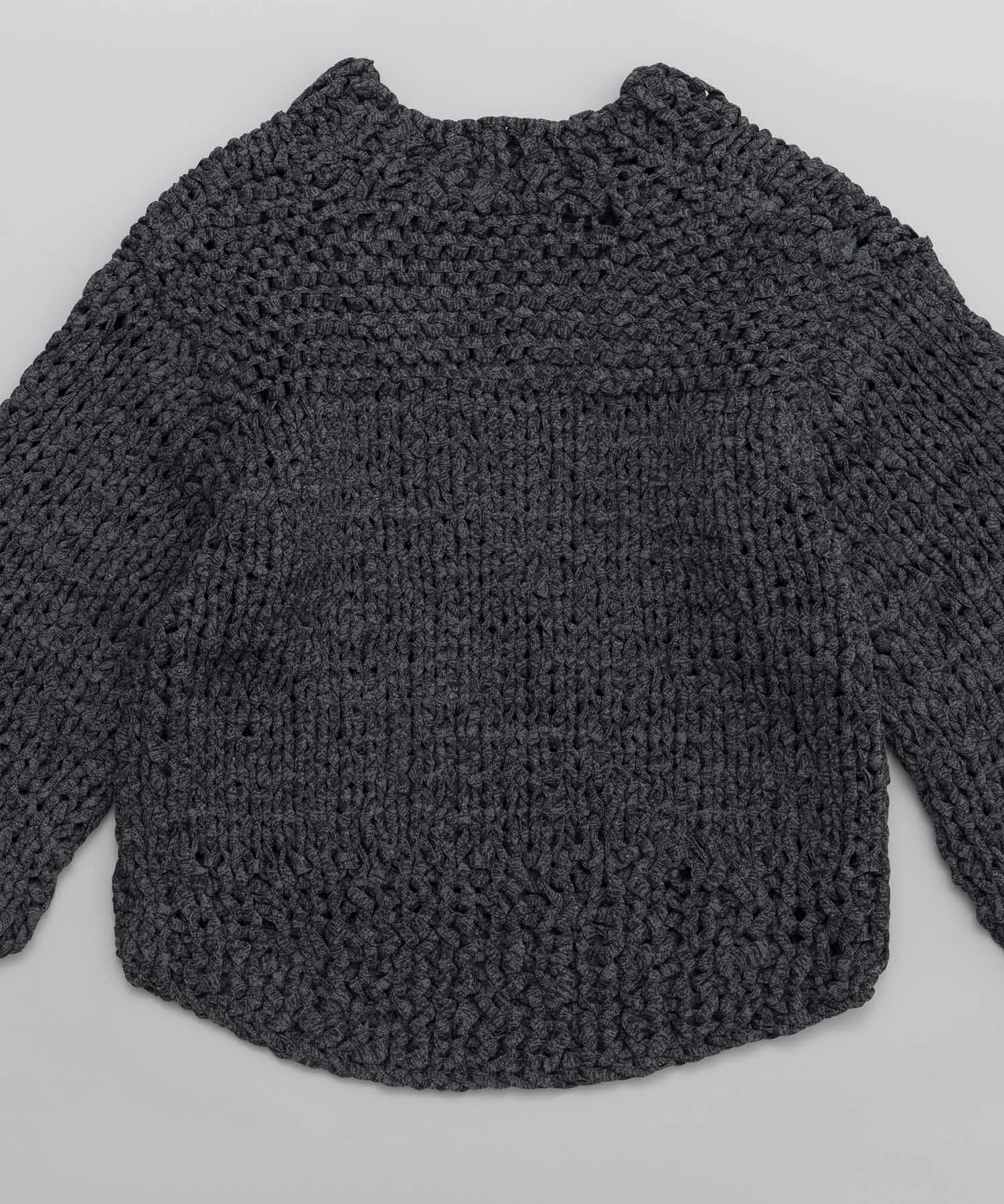 Prime-Over Hand Knit Chain Mail Pullover