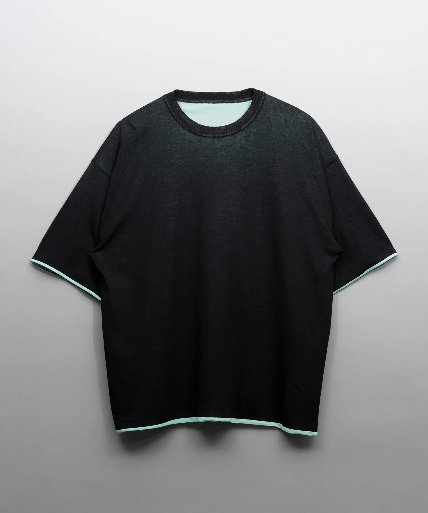 Prime-Over Reversible Crew Neck Knit T-Shirt