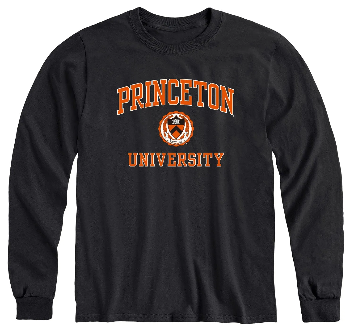 Princeton Crest Long Sleeve T-Shirt (Black)