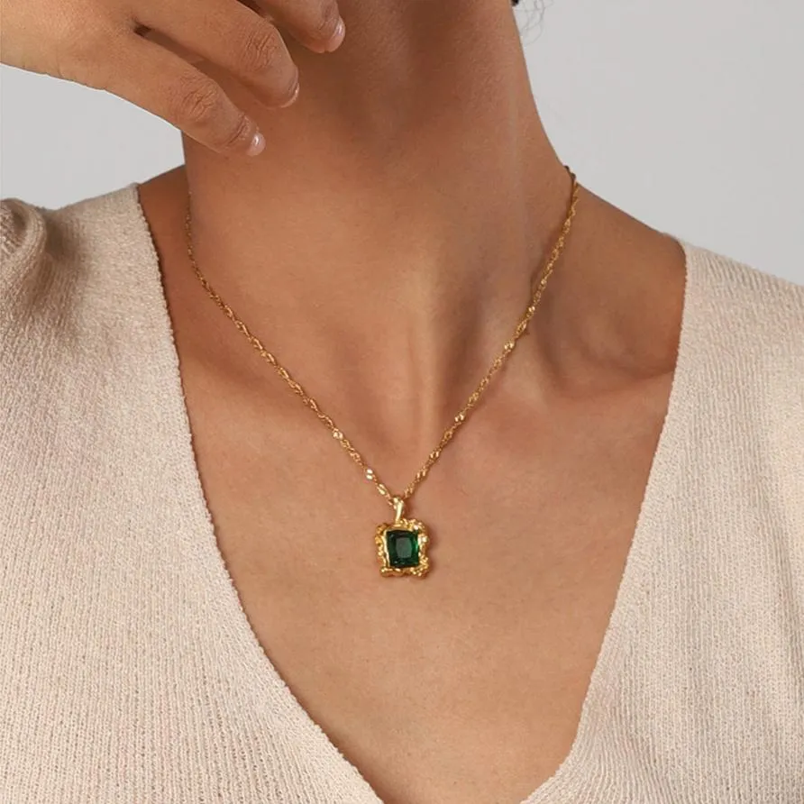 Priscilla Emerald Necklace