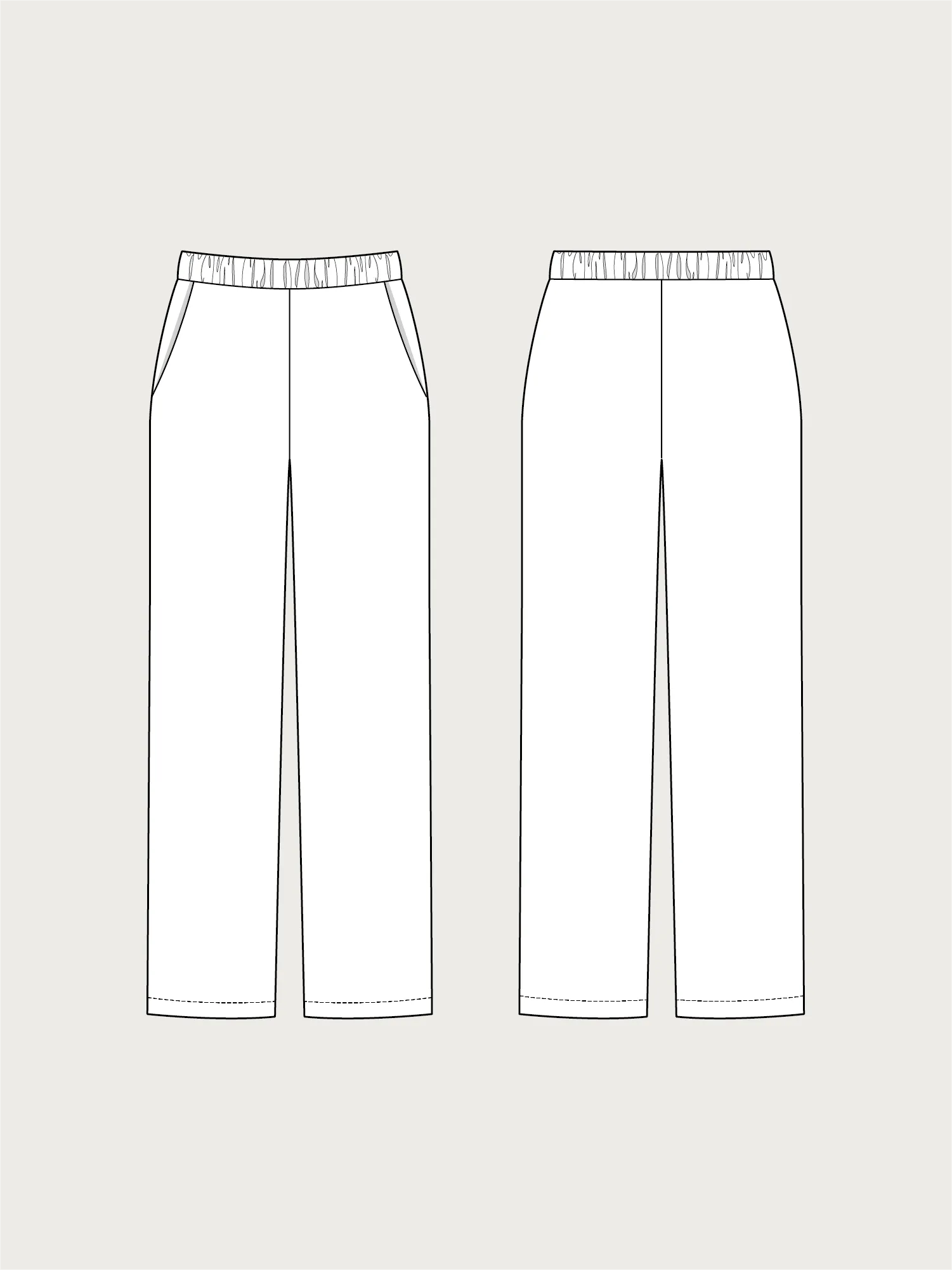 PULL ON TROUSERS PATTERN