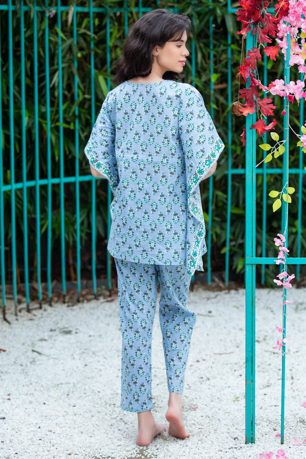 Pure Cotton Kaftan Night suit