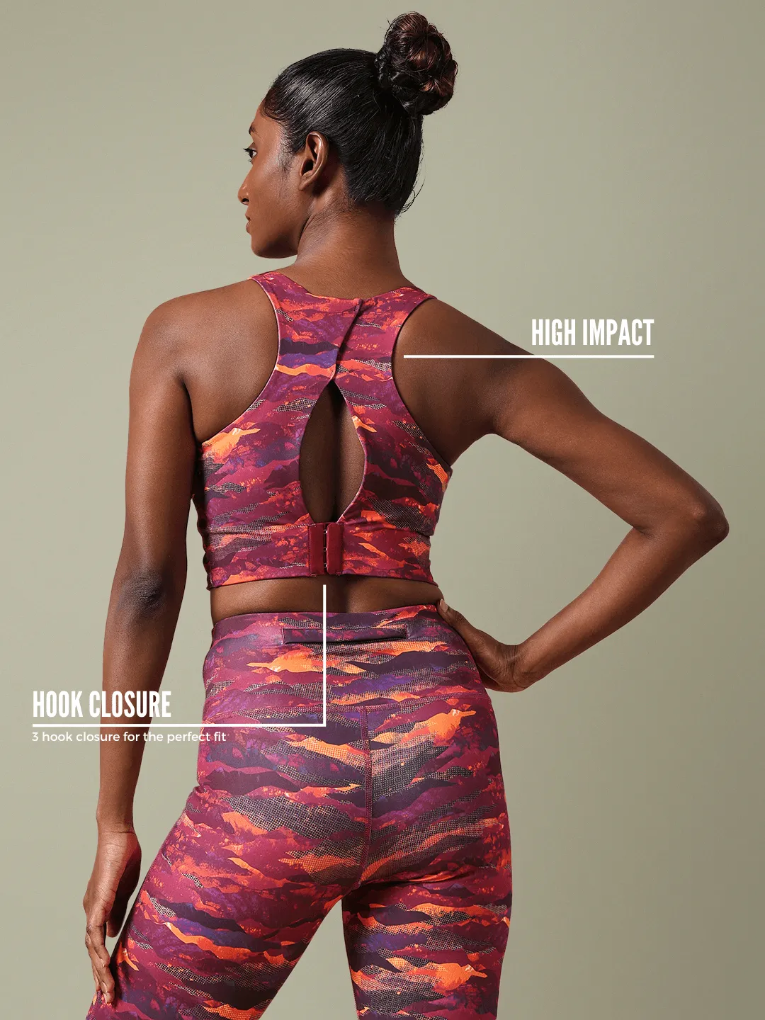 Purple Haze High Impact Action Bra & Luxe Leggings