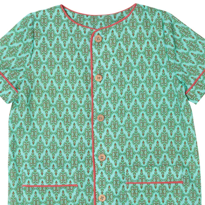 Pyjama GAB Azteca green / live red