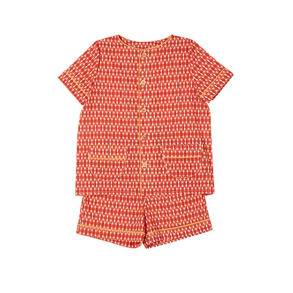 Pyjama GAB Geo red / live mustard