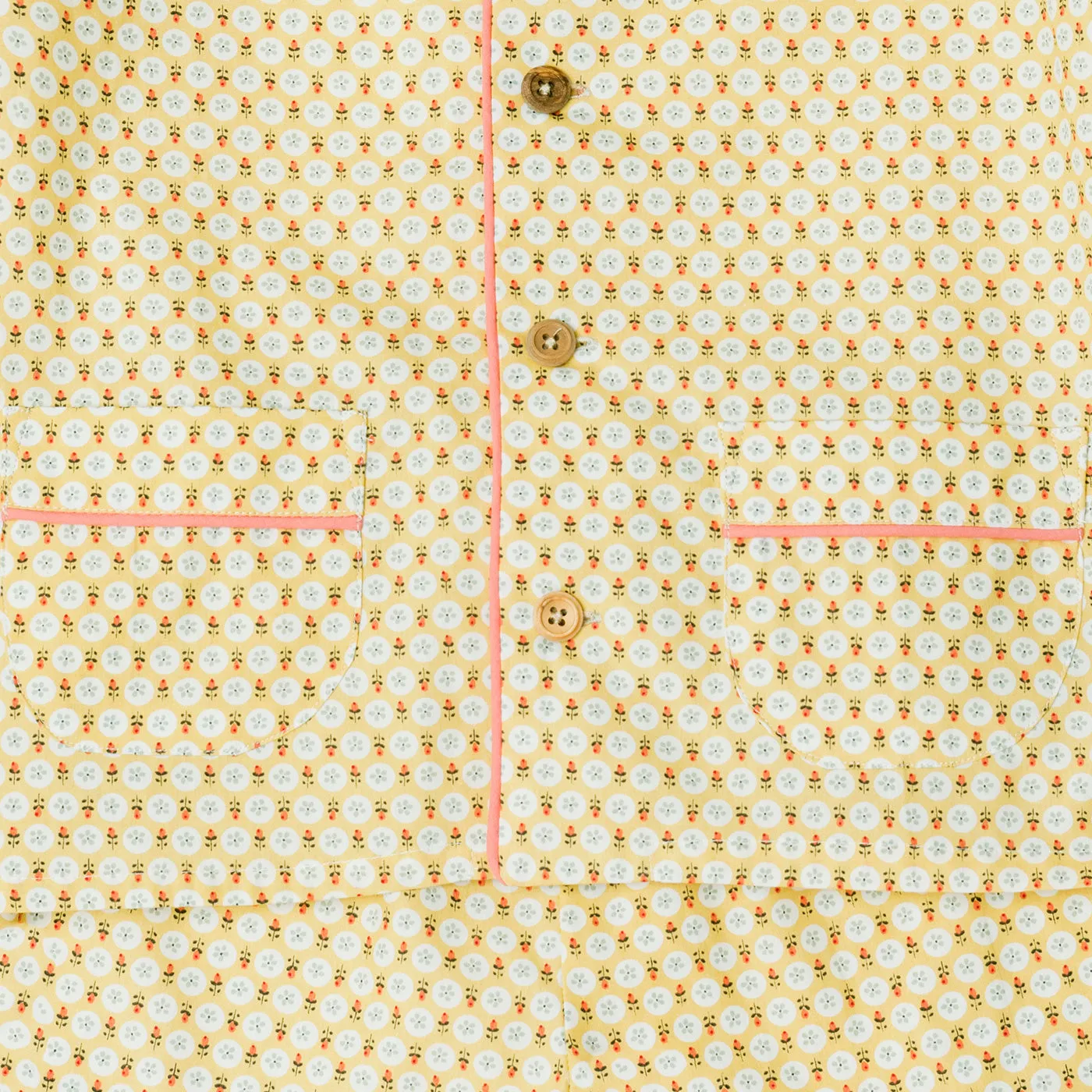 Pyjama GAB Mustard / live Coral Geometric