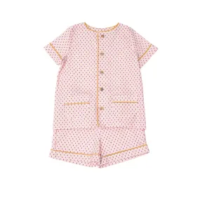 Pyjama GAB Pink / live Mustard Geometric