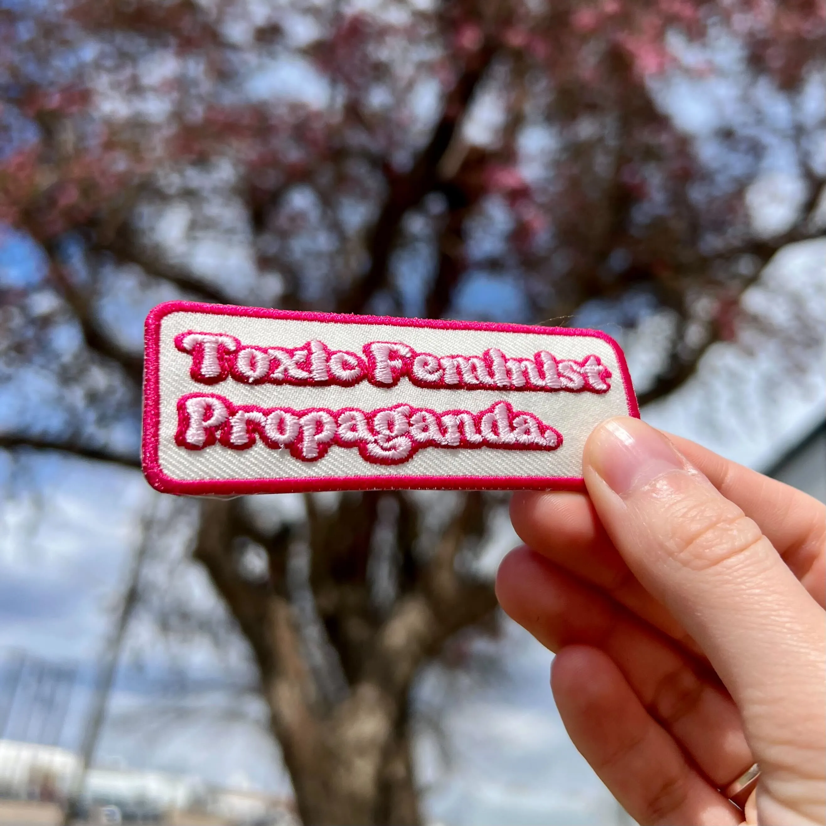 "Toxic Feminist Propaganda" Stick-On Patch