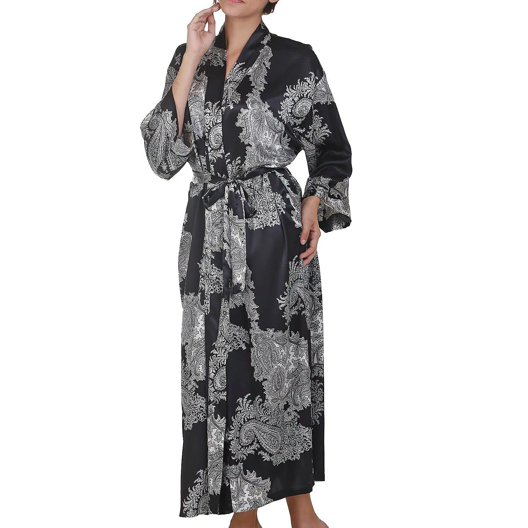 Raeanna Long Printed Robe