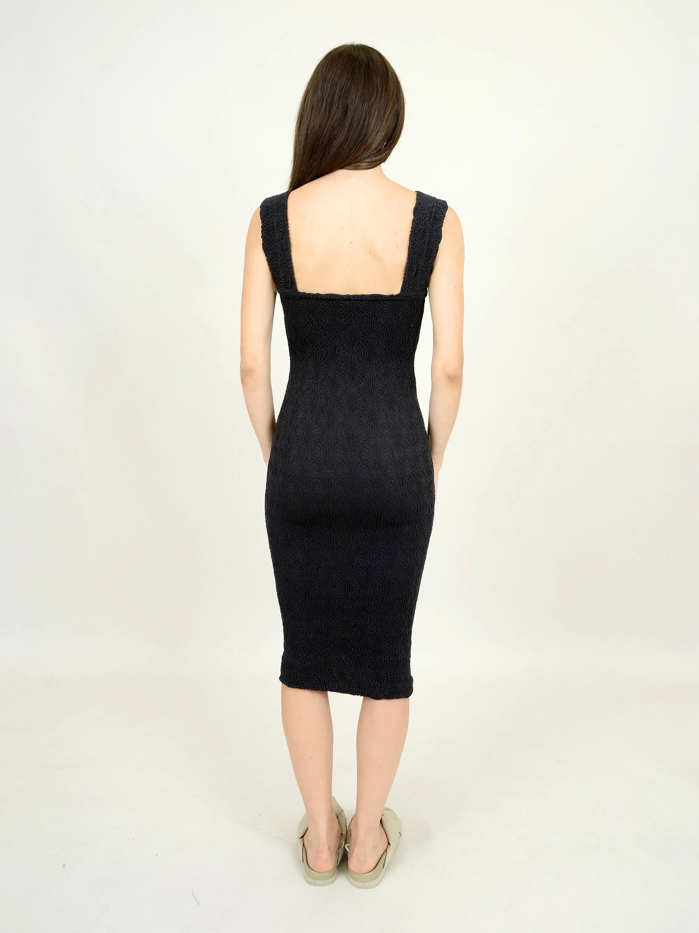 RD STYLE Jacquard Knit Midi Dress