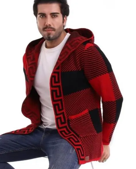 Red/Black Cardigan