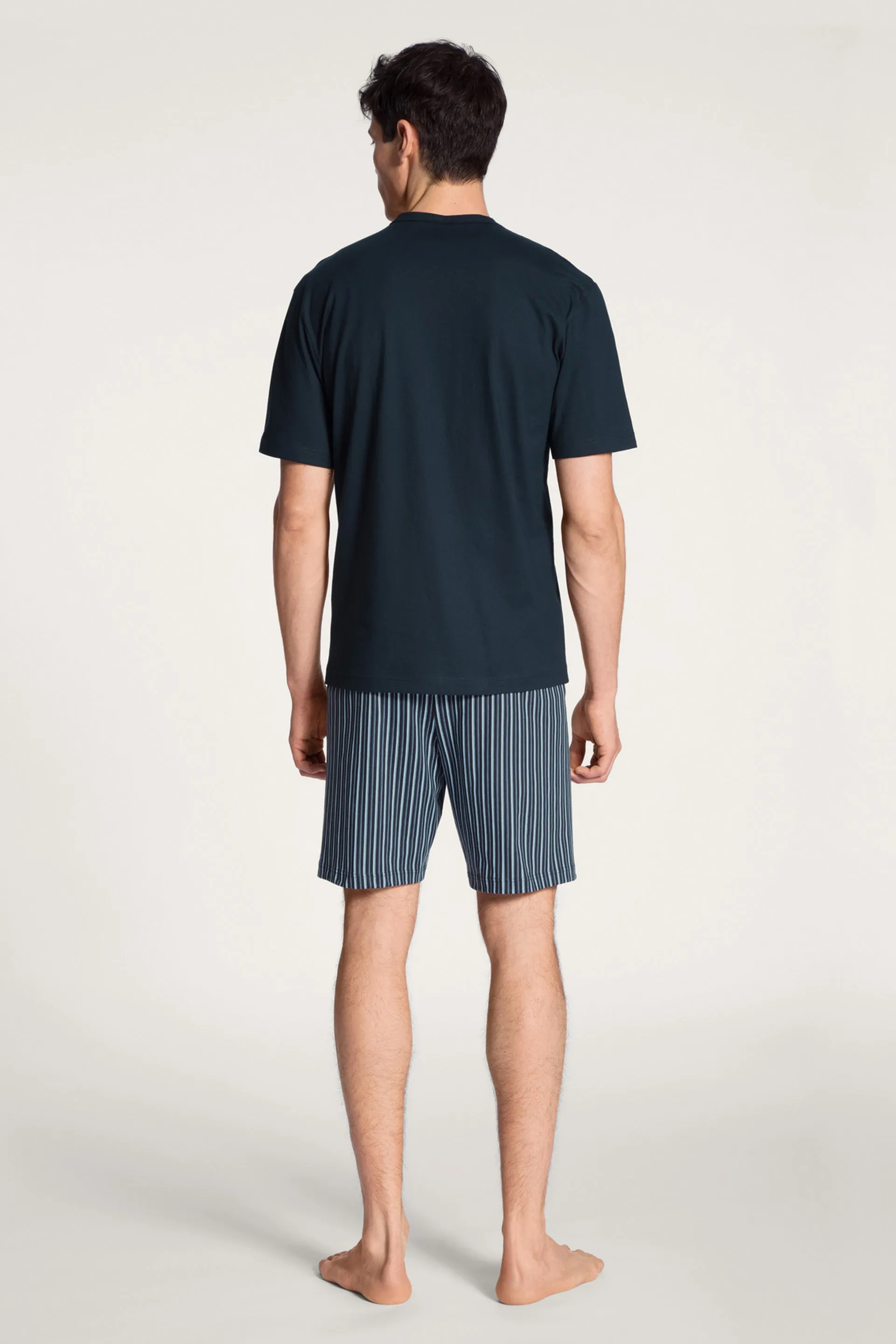 Relax Imprint Short Pyjama Dark Sapphire