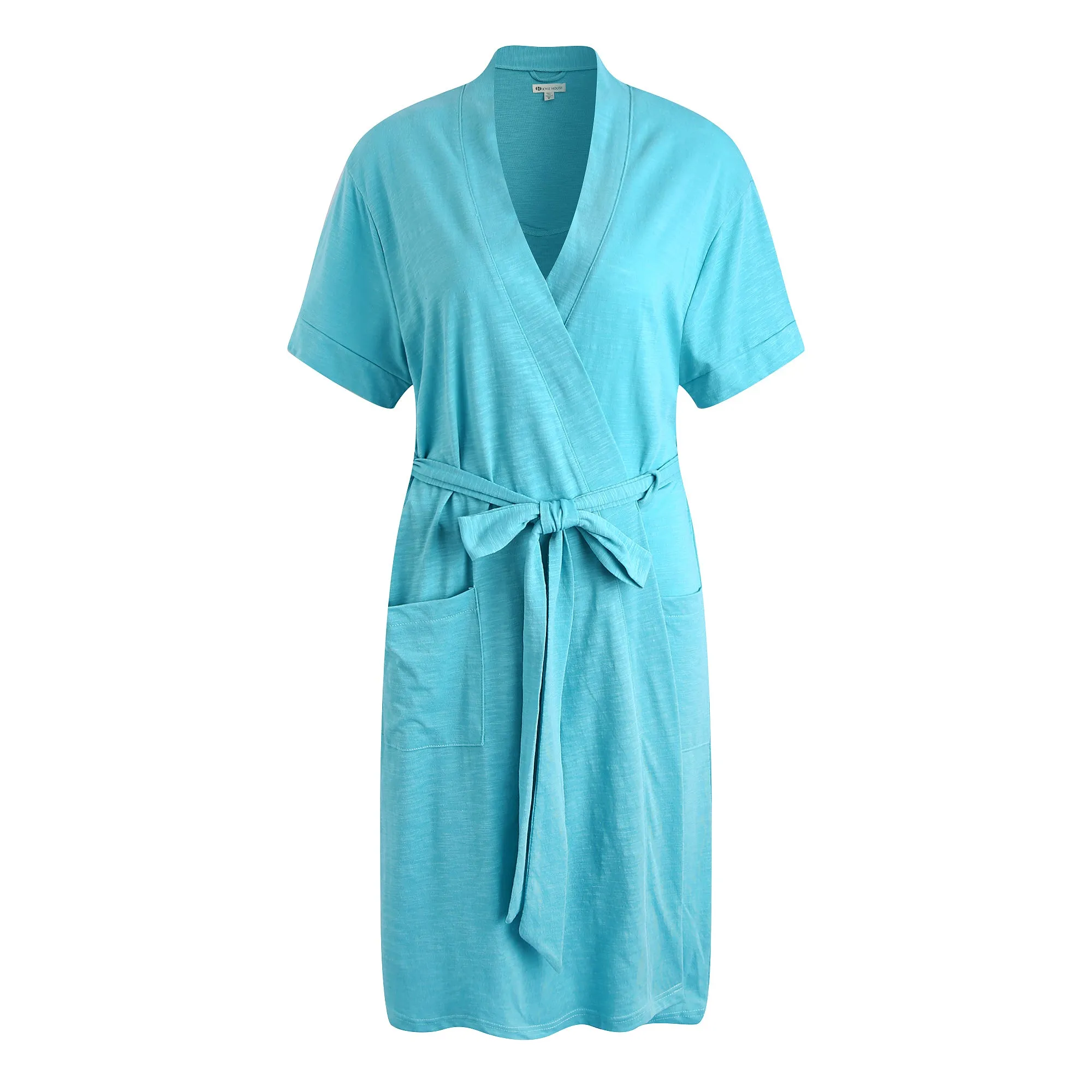 RH Robe Women's Short Sleeve Kimono Cotton Bathrobe Dressing Gown Sleep RHW2753