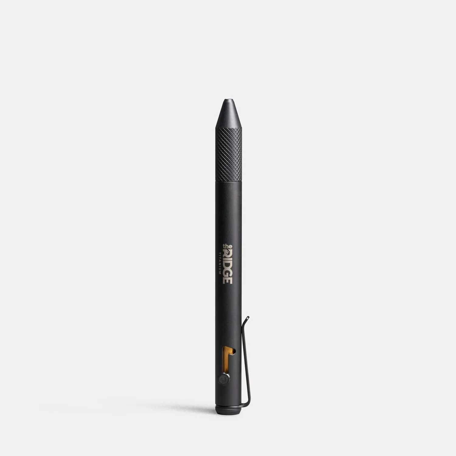 Ridge Bolt Action Pen - Matte Black Titanium