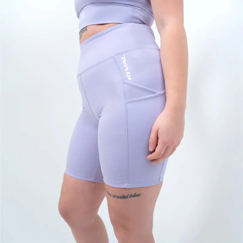 Rival Women's High-Rise Biker Shorts with Pockets