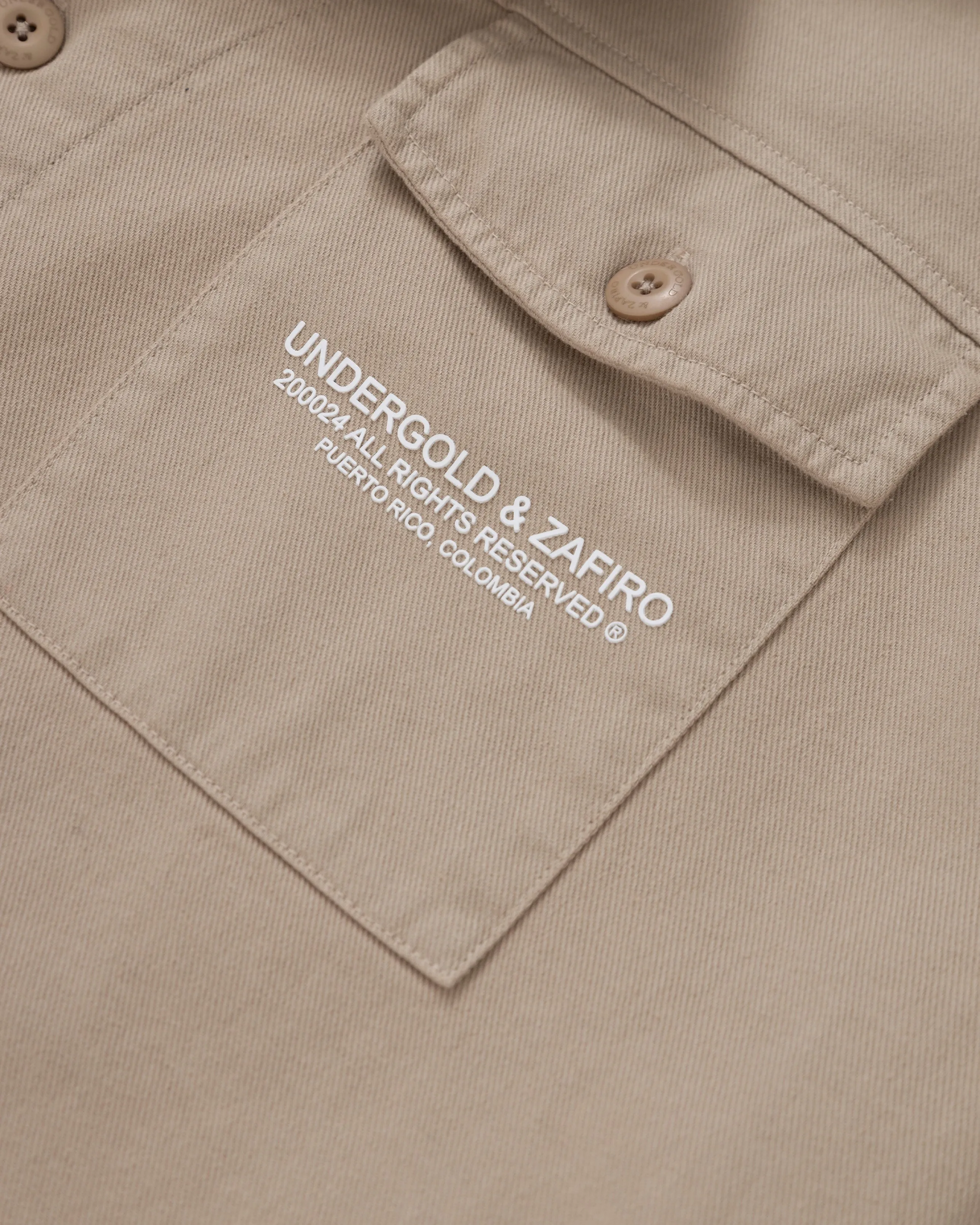 Riviera Heavyweight Short Sleeve Shirt Cream