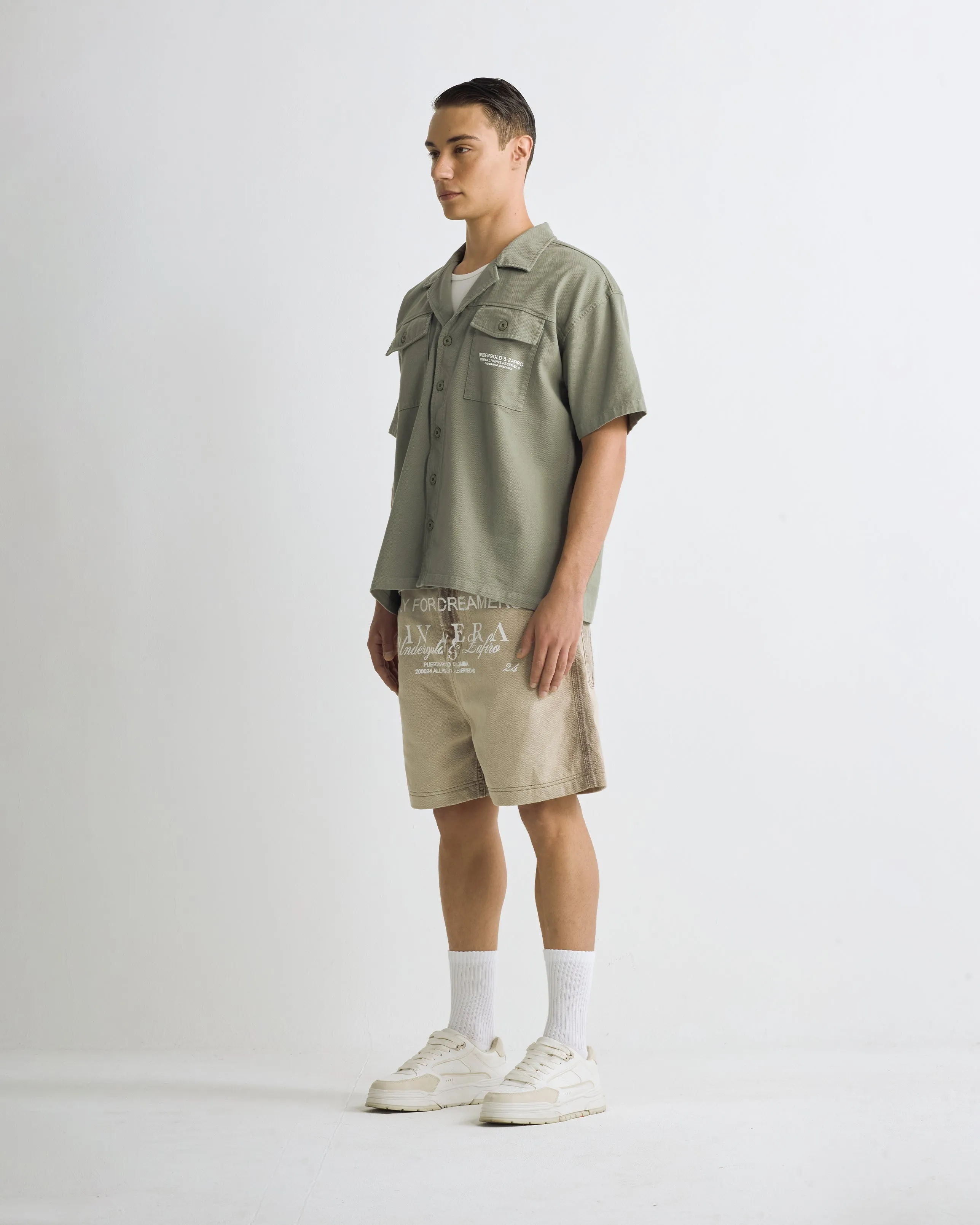 Riviera Heavyweight Short Sleeve Shirt Green