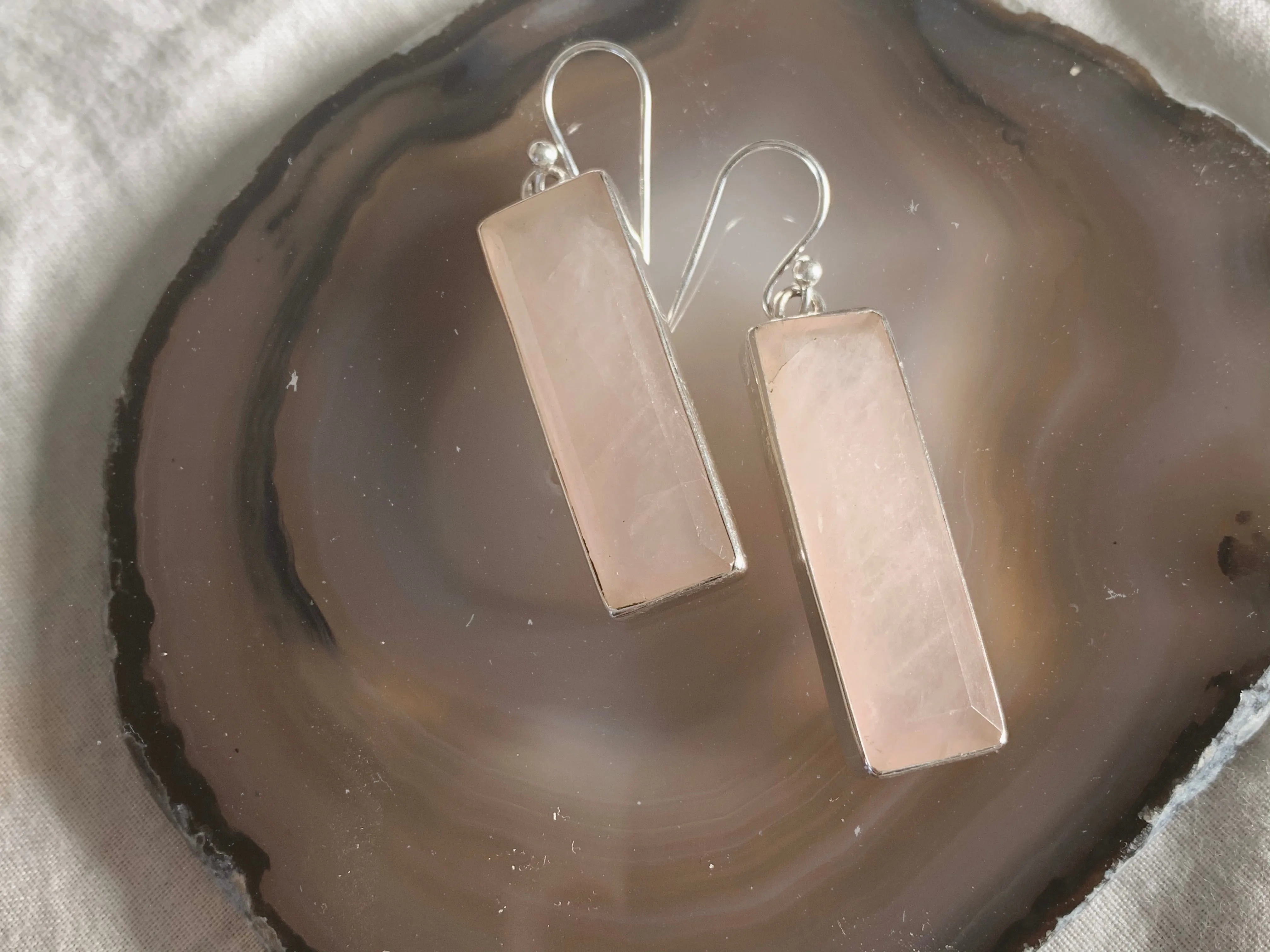 Rose Quartz Nerilla Earrings