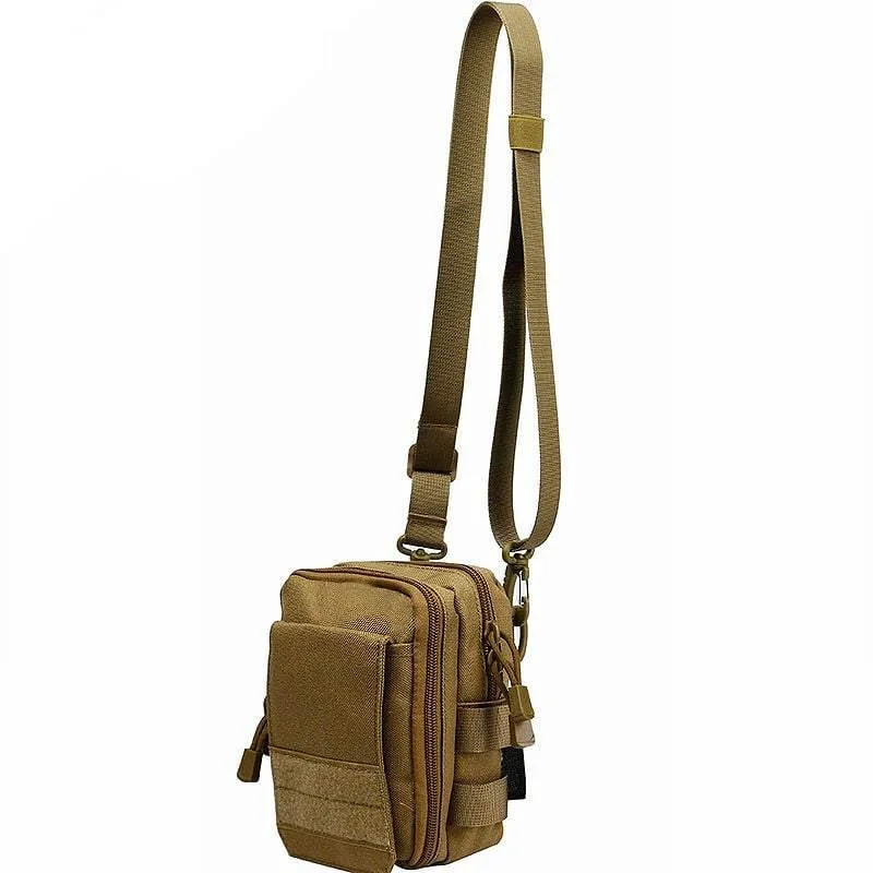 SA-P7 Military Style Compact MOLLE System Pouch / Bag with Shoulder Strap