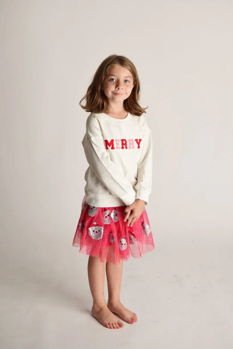 SANTA SEQUINS TUTU SKIRT