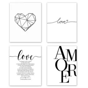 Scandinavian Style Love Poster