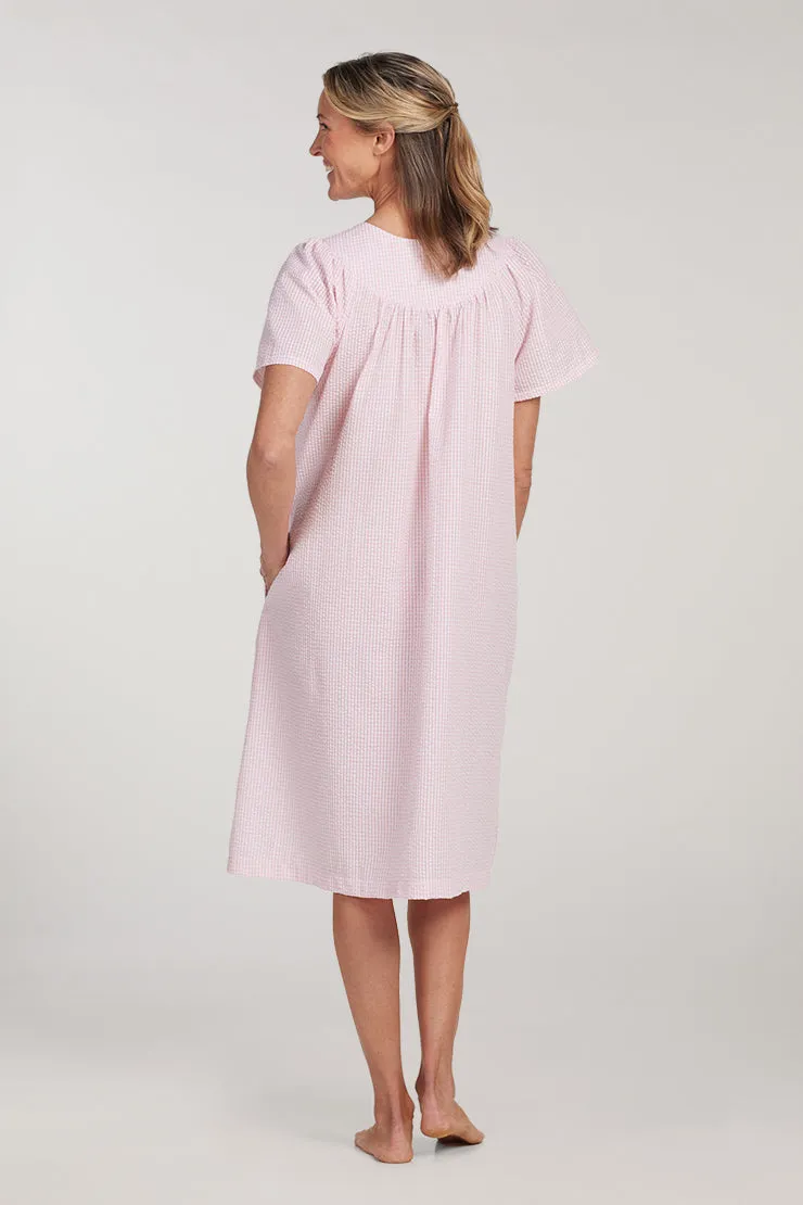 Seersucker Short Robe