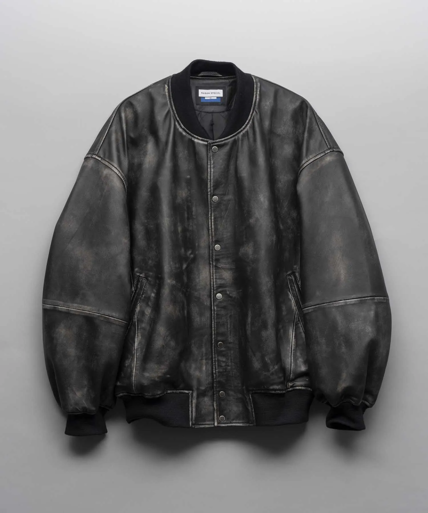 Sheep Leather Prime-Over Stadium Jacket